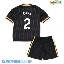 Camisa de time de futebol Aston Villa Matty Cash #2 Replicas 2º Equipamento Infantil 2026-27 Manga Curta (+ Calças curtas)